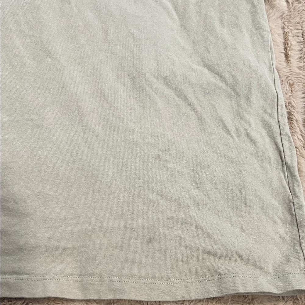 Fear of God Essentials Logo T-Shirt Stone Gray Tan Size XL Streetwear Tee - Picture 4 of 5